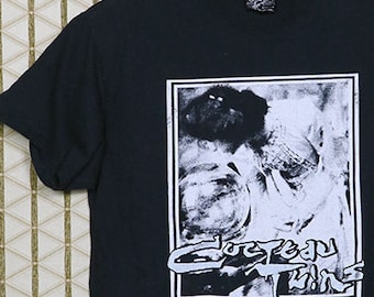 Cocteau Twins t-shirt, vintage rare black tee shirt, goth gothic shoegaze This Mortal Coil, My Bloody Valentine Slowdive, 4AD Spangle Maker