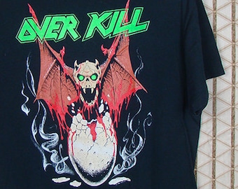 Overkill / Over Kill, 1990 Birth of Tension World Tour Shirt