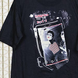 Siouxsie and the Banshees T shirt, Siouxsie Sioux, vintage black tee, goth punk gothic, The Creatures