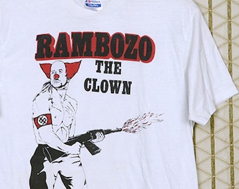 Dead Kennedys shirt vintage rare T-shirt Ramones Exploited Bad Brains Minor Threat Rambozo white soft thin punk 1980s 1986 Bedtime Democracy