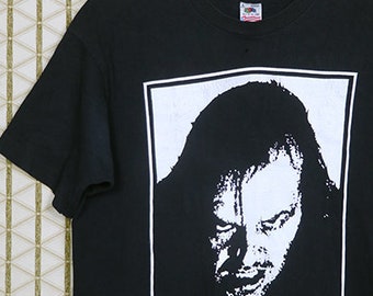 The Shining horrorfilm T-shirt, vintage jaren 80 zeldzaam zwart T-shirt, seriemoordenaar Friday 13th Halloween Stanley Kubrick Jack Nicholson