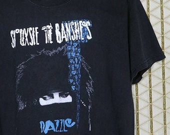 Siouxsie and the Banshees t-shirt Sioux Creatures Dazzle goth Bauhaus Cure Smiths Sisters Mercy Cocteau Twins Mission Xymox soft faded black