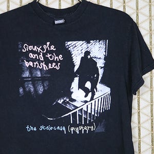 Siouxsie and the Banshees t shirt, The Creatures, vintage rare T-shirt, Siouxsie Sioux, black tee, Staircase Mystery, goth punk gothic