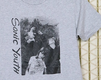 ソニック・ユースのシャツ、ヴィンテージのレアTシャツ、ヘザー