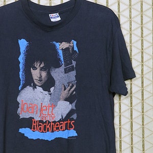 Joan Jett T-Shirt, Vintage seltenes T-Shirt, 1980er 80er 80er 80er Jahre, Blackhearts, The Runaways, Slits, Pat Benatar, Lita Ford, Blondie, Ramones