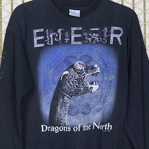 Einherjer t-shirt, vintage rare long sleeve tee, Bathory  Emperor Helheim, viking pagan nordic nordik folk black metal