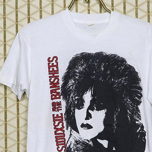 Siouxsie & the Banshees shirt, vintage rare Sioux white tee goth punk, Cure Bauhaus Smiths Joy Division Sisters Mercy Nina Hagen Creatures