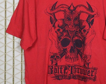 Camiseta Bolt Thrower, camiseta roja, camiseta Realm of Chaos, death metal, Benediction, Carcass, Entombed, Morbid Angel, Napalm Death, Bathory
