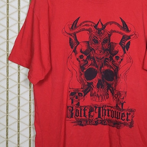 Bolt Thrower shirt, red t-shirt, Realm of Chaos tee, death metal, Benediction, Carcass, Entombed, Morbid Angel, Napalm Death, Bathory