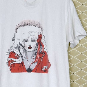 Stevie Nicks t-shirt vintage rare shirt Fleetwood Mac Other Side Mirror 1989 1980s white