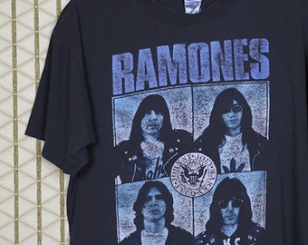 The Ramones shirt, Adios Amigos t-shirt, vintage rare tee, hardcore punk, Misfits Cramps Dead Kennedys Clash Replacements Damned Buzzcocks