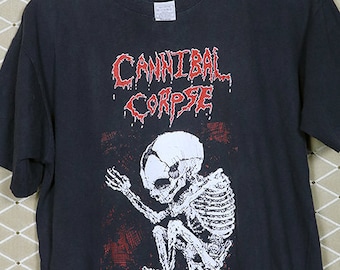 Cannibal Corpse tour shirt, black metal t-shirt Six Feet Under Deicide Slayer Possessed Death Autopsy Obituary Kreator Butchered at Birth