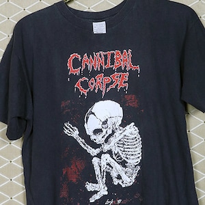 Cannibal Corpse tour shirt, black metal t-shirt Six Feet Under Deicide Slayer Possessed Death Autopsy Obituary Kreator Butchered at Birth