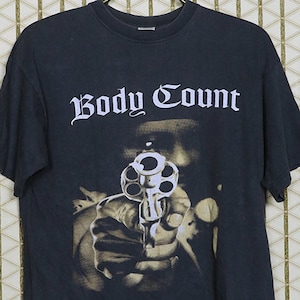 Body Count t-shirt, vintage rare faded black tee, hardcore punk thrash rap metal, original OG, Suicidal Tendencies Hatebreed Biohazard Ice-T