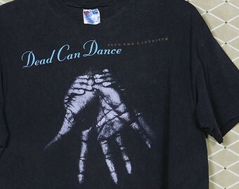 Dead Can Dance shirt, vintage rare T-shirt gothic Kate Bush This Mortal Coil 4AD Cocteau Twins Siouxsie My Bloody Valentine Smiths Anohni
