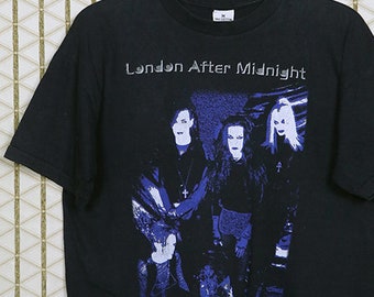 London After Midnight t shirt, vintage rare black tee shirt, goth gothic, The Cult Christian Death 45 Grave Damned Siouxsie Banshees Bauhaus