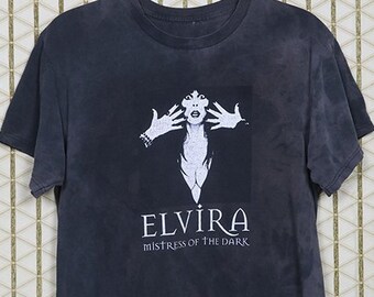 T-shirt Elvira Horror Movie - Design Vintage Graphique - Tailles S à 3XL - Neuf Avec étiquettes