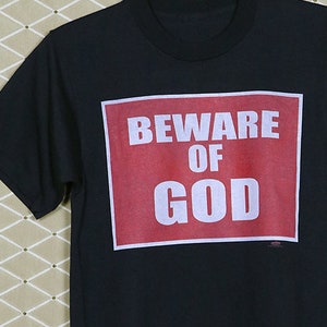 Marilyn Manson t-shirt, vintage rare Beware Of God shirt, punk goth gothic, Cradle of Filth, Christian Death, Alien Fiend, Rob Zombie