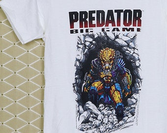 Predator shirt, horror movie vintage rare shirt, Alien Aliens Terminator Bladerunner Star Wars Trek Species The Thing H.R. Giger Sci-Fi
