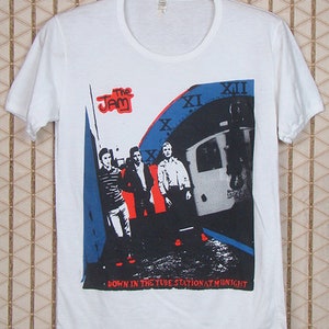 The Jam shirt, vintage rare T-shirt, Paul Weller, Clash Stranglers Smiths Morrissey Kinks Madness Beat Madness Television, white soft thin