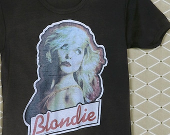 Blondie T-shirt, Debbie Deborah Harry, heat transfer tee shirt, Andy Warhol New Wave Disco punk Ramones Grace Jones Yeahs Talking Heads