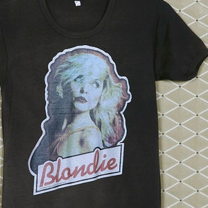 Blondie T-shirt, Debbie Deborah Harry, heat transfer tee shirt, Andy Warhol New Wave Disco punk Ramones Grace Jones Yeahs Talking Heads