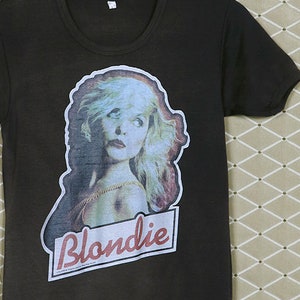 Blondie T-shirt, Debbie Deborah Harry, heat transfer tee shirt, Andy Warhol New Wave Disco punk Ramones Grace Jones Yeahs Talking Heads image 1