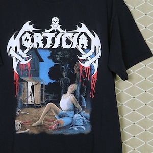 Mortician t-shirt, vintage rare black tee shirt death metal, Incantation Immolation Autopsy Exhumed Terrorizer, Chainsaw Dismemberment