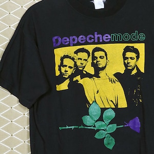 Depeche Mode shirt, vintage rare T-shirt, New Order Kraftwerk Devo Gary Numan Erasure Yaz, Yazoo, Violator, 1980s 80s 1990s 90s New Wave