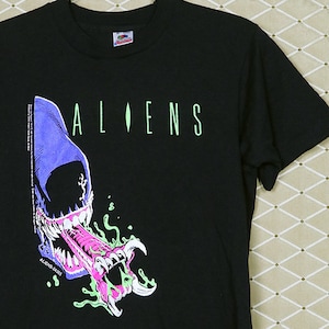 ALIENS Shirt, 1991 T-Shirt, Horrorfilm Vintage seltenes T-Shirt, Predator Terminator Blade Runner Star Wars Trek Species Sigourney Weaver Sci-Fi