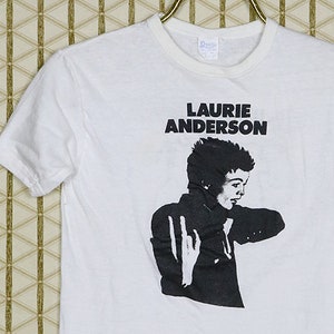 Laurie Anderson shirt, vintage rare t-shirt, Velvet Underground new wave Brian Eno Grace Jones Talking Heads Kraftwerk Sonic Youth Yello