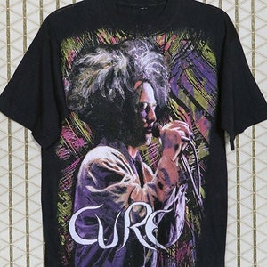 The Cure t-shirt, 1980&#39;s vintage rare tee shirt, Robert Smith, The Glove, Siouxsie and the Banshees, 1980s all over print soft thin 80s