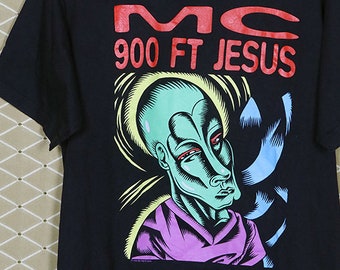 MC 900 Ft Jesus Shirt, Vintage Rare Tour T-shirt NIN Daft Punk