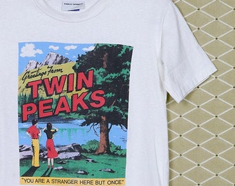 ツイン・ピークスのTシャツ、デヴィッド・リンチ、ヴィンテージの