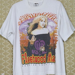 Fleetwood Mac t-shirt Stevie Nicks shirt original vintage rare white tee OG tour dates 1997 wicca