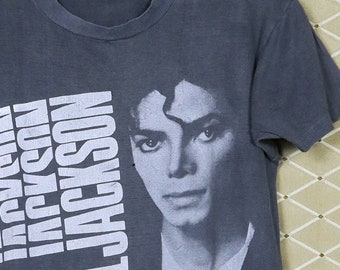 Vintage 1987 Michael Jackson Japan Tour '87 T Shirt (W 18.5 X L 25