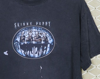 Skinny Puppy Shirt, Too Dark Park, Vintage Rare T-shirt, Faded