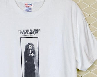 Stevie Nicks t-shirt vintage rare shirt, Fleetwood Mac, white Street Angel