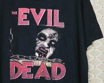 Evil Dead shirt horror movie t-shirt vintage rare zombie Night Living Dead Walking Dawn Return Shaun Re-Animator 28 Days Later George Romero