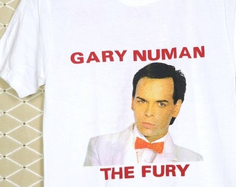 Gary Numan Tour Shirt, 1985 Vintage Rare T-shirt, Soft Thin New