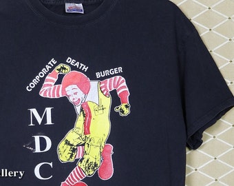 MDC shirt, vintage rare t-shirt punk rock, Fugazi Dead Kennedys Dag Nasty Bad Brains Religion Rancid Specials Dwarves GBH UK Subs M.D.C.
