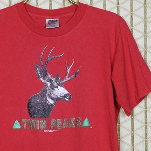 Twin Peaks shirt original 1990s vintage rare T-shirt horror movie tv, David Lynch Eraserhead Blue Velvet Dune Wild at Heart Mulholland Drive