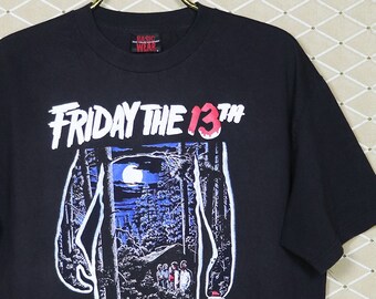Friday the 13th Shirt, Horror Movie T-shirt, Jason Vintage