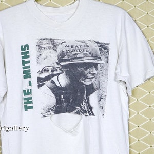 The Smiths t-shirt, thrashed vintage rare Morrissey shirt, Joy Division Cure Siouxsie Banshees Blur Nick Cave Elliott Pixies, Meat Is Murder