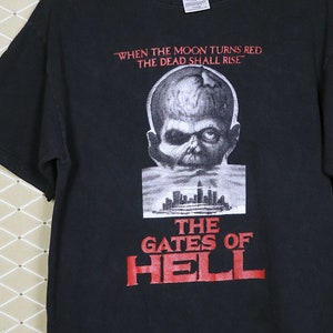 Gates of Hell shirt, horror movie T-shirt Lucio Fulci Suspiria zombie cult Zombi Giallo Lamberto Bava George Romero Beyond City Living Dead