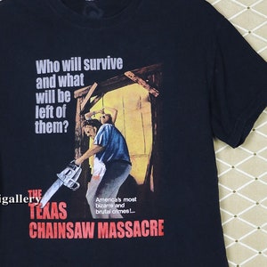 Texas Chainsaw Massacre shirt Leatherface horror movie vintage rare T-shirt Halloween Friday 13th Michael Myers Jason Voorhees Tobe Hooper