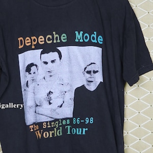 Depeche Mode shirt vintage rare T-shirt New Order Cure Joy Division Kraftwerk Devo Gary Numan Erasure Yaz Yazoo 1980s 80s 1990s 90s New Wave