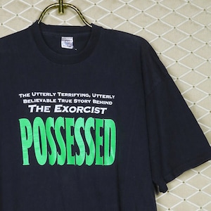 Possessed shirt Exorcist t-shirt, vintage rare horror movie Hellraiser Nightmare Elm St Carrie Suspiria goth punk occult satan Rosemary Baby