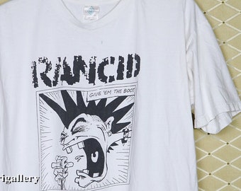 RANCID ヴィンテージ　レア　Tシャツ ランシドシャツ、ヴィンテージレアTシャツパンクロック、フガジ