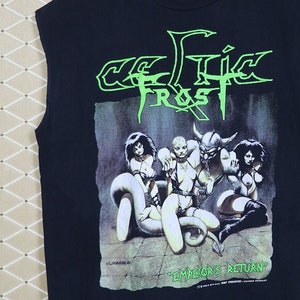 Celtic Frost t-shirt vintage rare sleeveless shirt Bathory Watain Marduk Manowar Darkthrone Immortal Emperor Kreator Hellhammer Venom